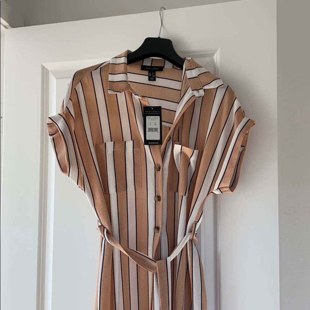 Asos striped midi dress